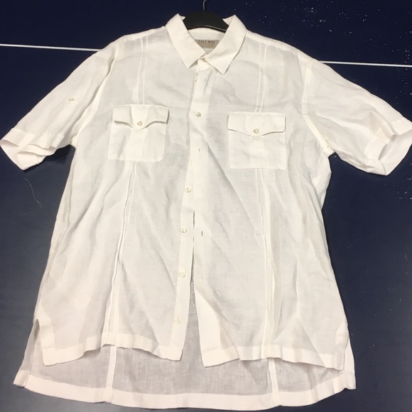 Zara Man Short Sleeve Button-Down Shirt - Picture 2 of 4